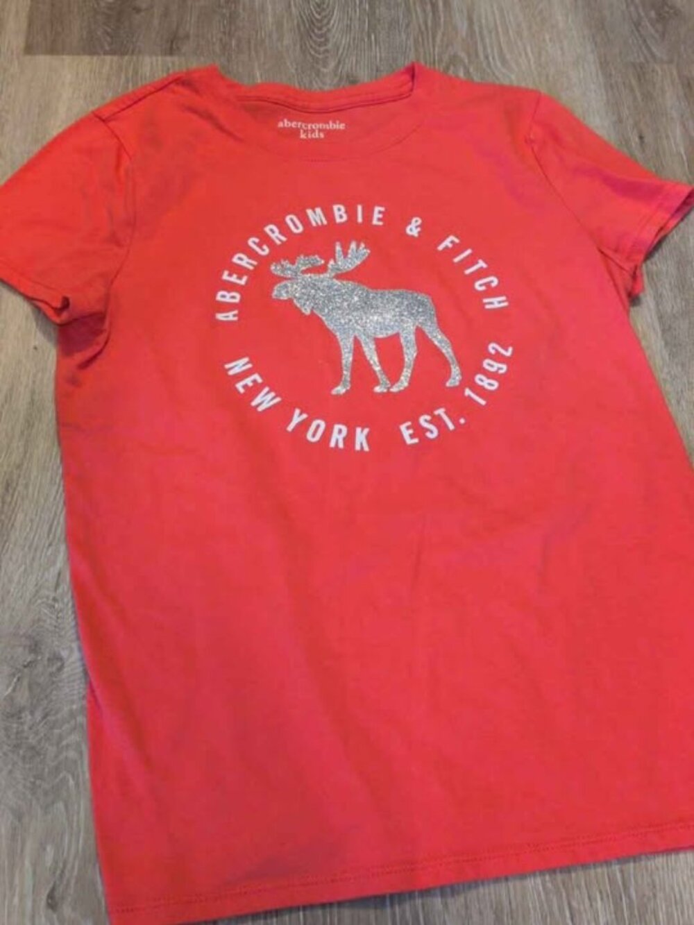 Abercrombie Kids Glitter Moose T-Shirt 13/14